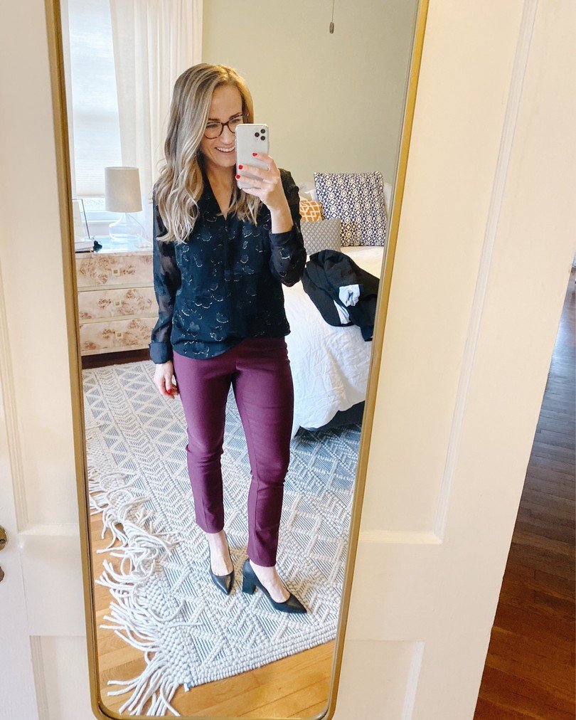 purple pants